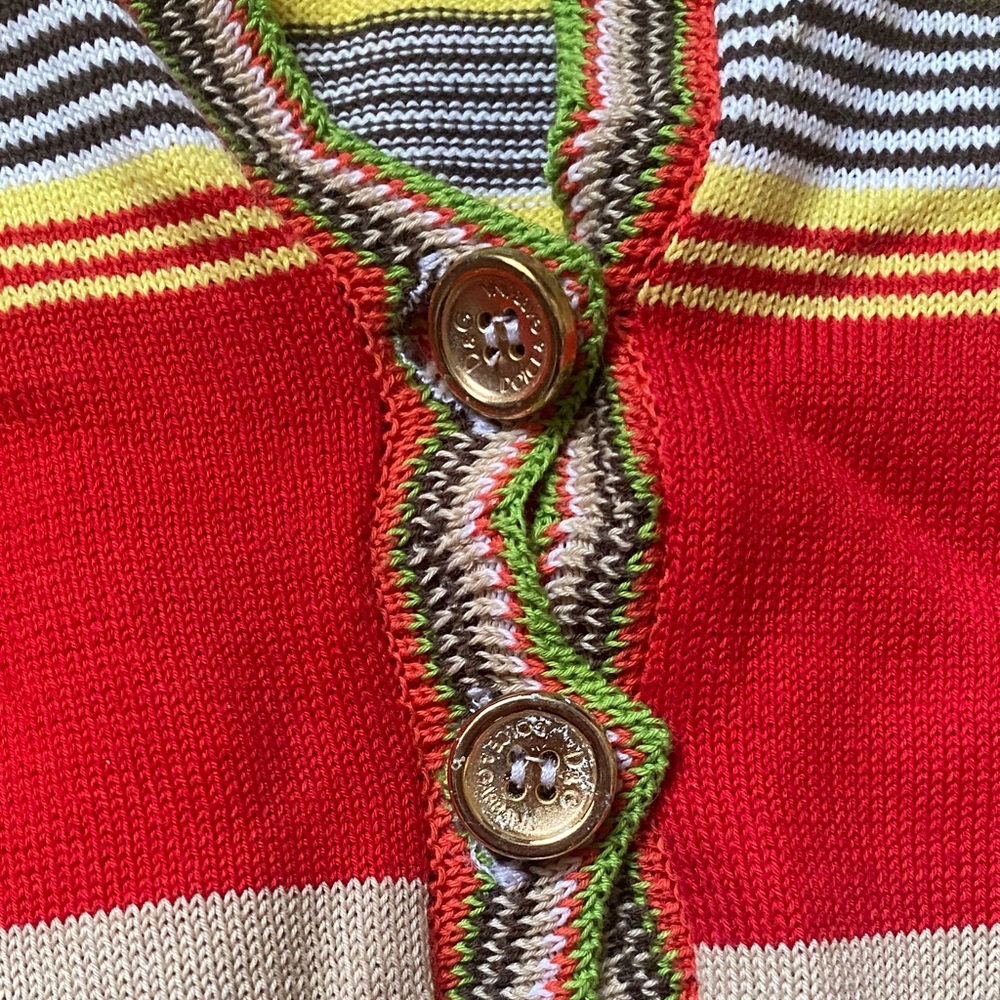 D&G Multicolor Striped Button-Up Cardigan - Picture 3 of 7